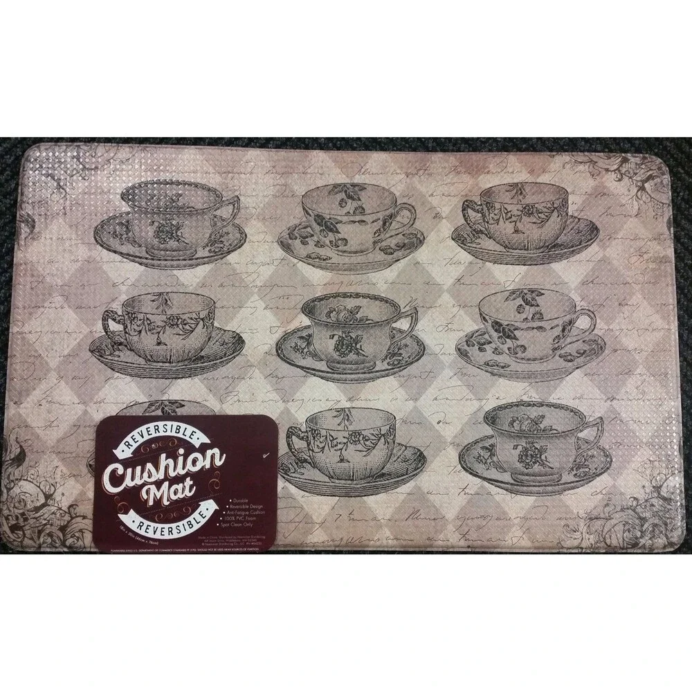 Reversible Floor PVC Non Slip Foam Cushion Mat(18x30